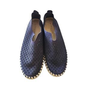 Ilse Jacobsen womens Sz 41 10.5 blue slip on shoes